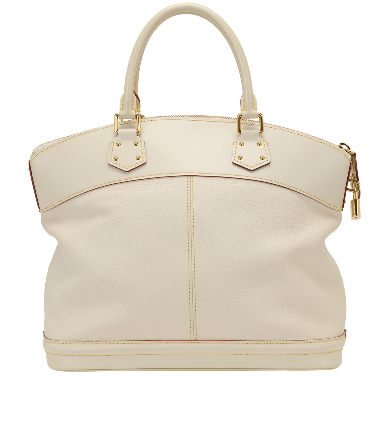 Lockit MM, &pound;595, Handbags, Cream, Leather, Back view